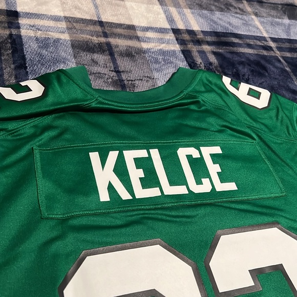 Philadelphia Eagles 🦅 #62 Jason Kelce Kelly Green On Field NFL Nike Jersey - Picture 11 of 11